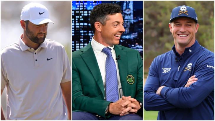 Scottie Scheffler, Rory McIlroy and Bryson DeChambeau